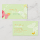 バタフライ天国ファッション 名刺 (正面/裏面)