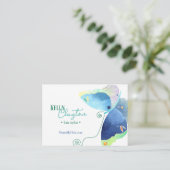 バタフライ天国美容師 名刺 (スタンド正面)