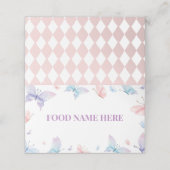 バタフライ座席表誕生日ベビーシャワー プレイスカード (外部開封)