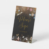 バタフライ庭園の結婚式 台座サイン (正面)