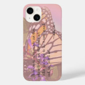 バタフライ引用文ケースメイト三星銀河ケース Case-Mate iPhoneケース (裏面)