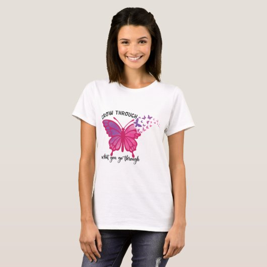 バタフライ引用文 Tシャツ (正面フル)
