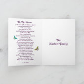 バタフライ悔やみや弔慰 カード (内部)