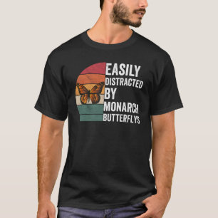 バタフライ愛好者(昆虫)オオカバマダラ、モナークバタフライギフト Tシャツ