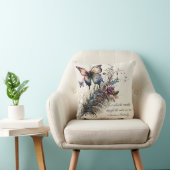 バタフライ感動的勇気付けられる引用文 クッション (椅子)