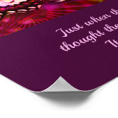 バタフライ感動的勇気付けられる引用文 ポスター (角)