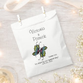 バタフライ感謝の名前Date フェイバーバッグ (クリップ留めされた状態)