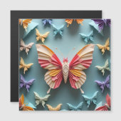 バタフライ折り紙 マグネット招待状 (正面/裏面)