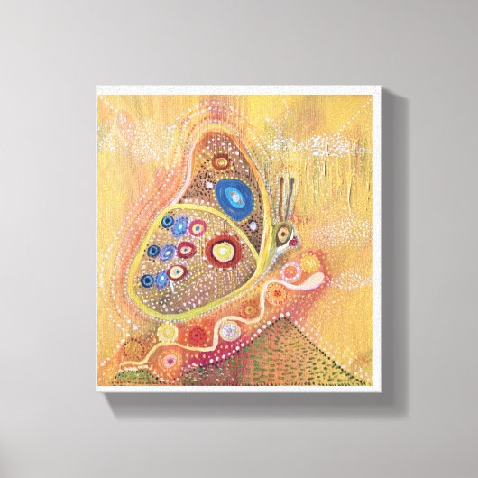 バタフライ抽象芸術アートキャンバスプリント キャンバスプリント (正面)