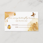 バタフライ推測どのくらいの蝶のキス エンクロージャーカード (正面)