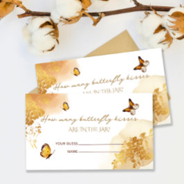 バタフライ推測どのくらいの蝶のキス エンクロージャーカード