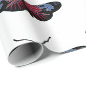 バタフライ春アート ラッピングペーパー (ロールコーナー)