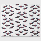 バタフライ春アート ラッピングペーパー (フラット)