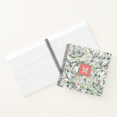 バタフライ春フローラモノグラム ノートブック (内部)