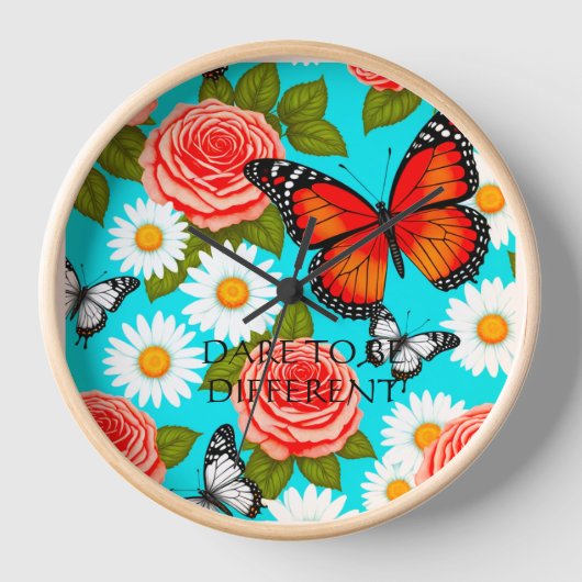 バタフライ時計 壁時計 (正面)