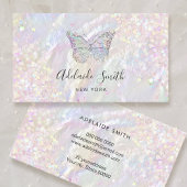 バタフライ模擬チュンキーグリッター名刺 名刺