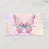 バタフライ模擬チュンキーグリッター 名刺 (正面)