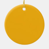 バタフライ水色アクアかわいらし セラミックオーナメント (裏面)