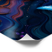 バタフライ流体芸術 ポスター (コーナー)