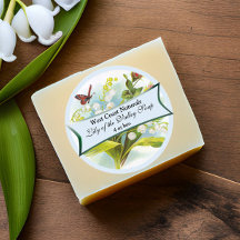 バタフライ石鹸ラベル