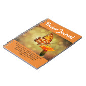 バタフライ祈りの言葉ジャーナル ノートブック (左側)