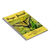 バタフライ祈りの言葉ジャーナルPhilemon 1:4 ノートブック (右側)