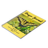 バタフライ祈りの言葉ジャーナルPhilemon 1:4 ノートブック (左側)