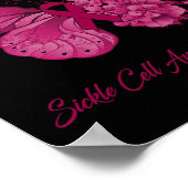 バタフライ私は戦士の鎌状赤血球貧血アウェレ ポスター (角)