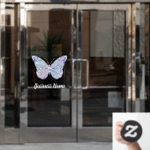 バタフライ窓が引き付く ウィンドウサイン (オフィスドア)