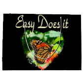 バタフライ簡単が撮影 ラージペーパーバッグ (裏面)