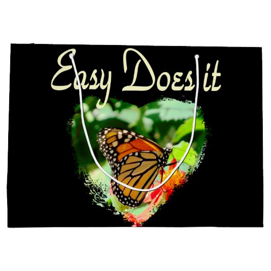 バタフライ簡単が撮影 ラージペーパーバッグ (裏面)