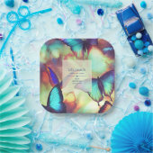 バタフライ紙プレート ペーパープレート (パーティー)