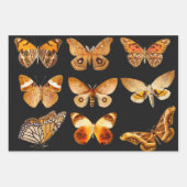 バタフライ素晴らしいヴィンテージ包装紙シート ラッピングペーパーシート (正面3)