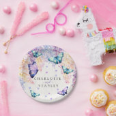 バタフライ結婚の収集紙プレート ペーパープレート (パーティー)