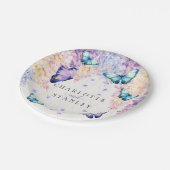 バタフライ結婚の収集紙プレート ペーパープレート (アングル)
