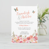 バタフライ結婚ズコーラルボホフローラ 招待状 (スタンド正面)