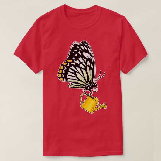 バタフライ給水缶 Tシャツ (デザイン正面)
