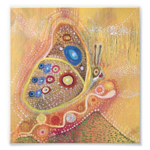 バタフライ絵画アートの写真拡大コダック