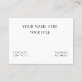 バタフライ美しいサロン名刺 名刺 (裏面)