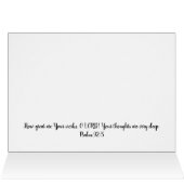 バタフライ聖なる書物、 経典ノートカード詩編92:5 (内部横(上))