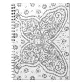 バタフライ自分でカラーリングページを実行 ノートブック (正面)