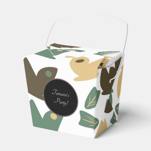 バタフライ自然トレイルグリーンリーバースデーパーティー フェイバーボックス (正面サイド)