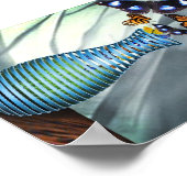 バタフライ花瓶 ポスター (角)