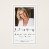 バタフライ葬儀記念祈りの言葉カード (正面)