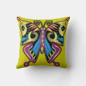 バタフライ装飾用クッション両面カラーホームデコル クッション (裏面)