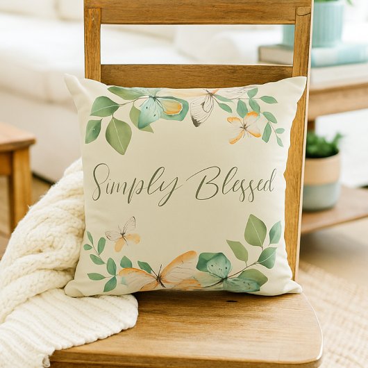 バタフライ装飾用クッション クッション