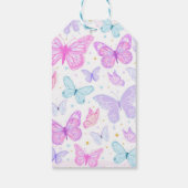 バタフライ誕生日サンキューユーラベル ギフトタグ (裏面)