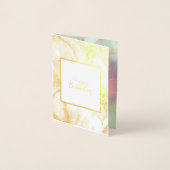 バタフライ誕生日パーソナライズされたフォイルカード 箔カード (正面)