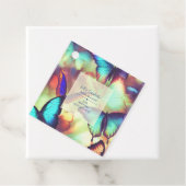 バタフライ誕生日メッセージカード フェイバータグ (インサイチュ)