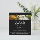 バタフライ誕生日招待状 招待状 (スタンド正面)